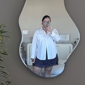 BRAND NEW &OTHER STORIES Cotton Poplin Button Down Shirt